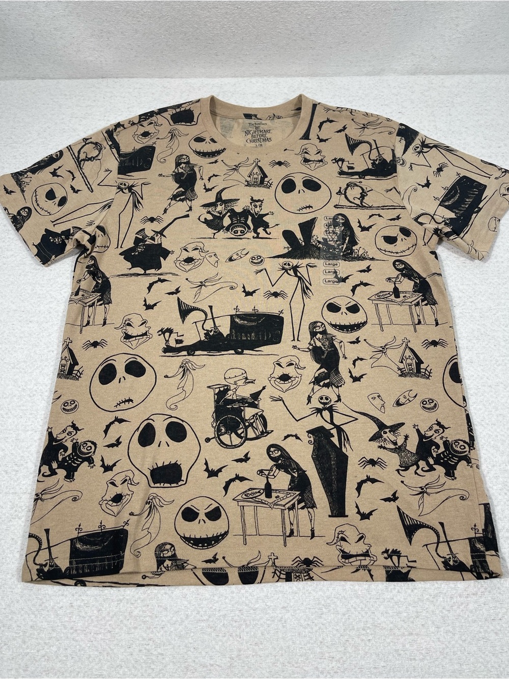 Tim Burton's The Nightmare B-4 XMAS Jack Skellington Unisex Shirt (LG) SKU#0499